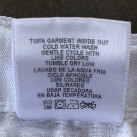 Angry Rabbit White Straight Leg Jeans Size 29 MADE IN THE USA - Picture 9 of 9